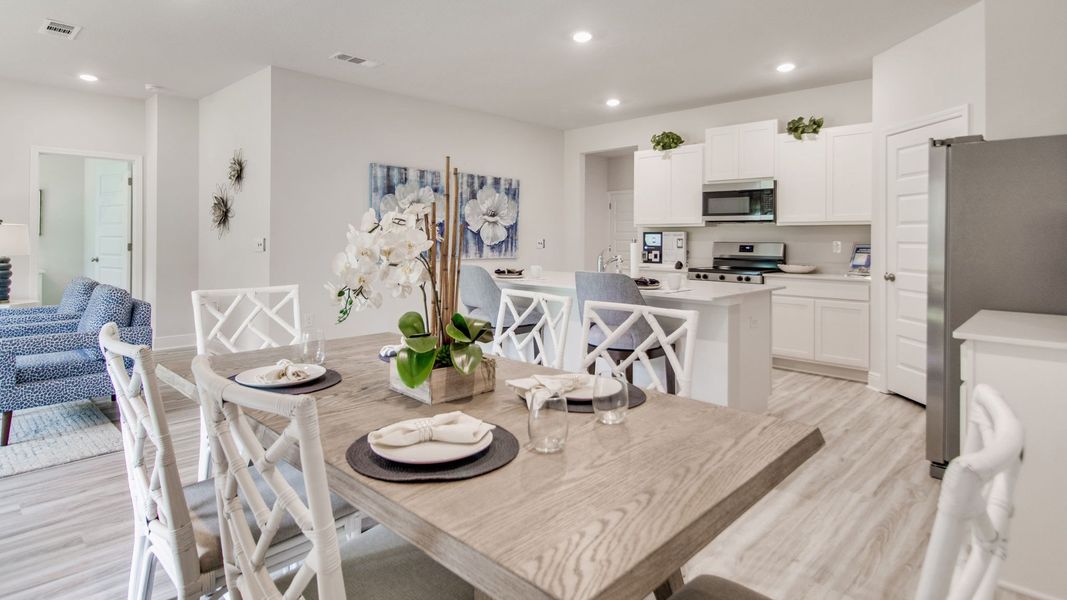 Furnished interior view inside a new home in Ashton Park Phase III, Freeport (Image 9).