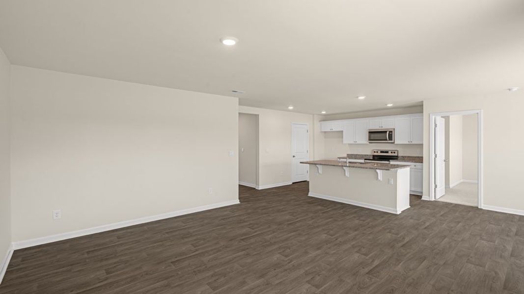 Representative unfurnished interior of a home built from the Aria by D.R. Horton in Waverly Place, Linwood (Image 22). Representative unfurnished interior of a home built from the Aria by D.R. Horton in Waverly Place, Linwood (Image 22).