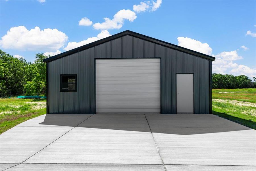 View of detached garage View of detached garage