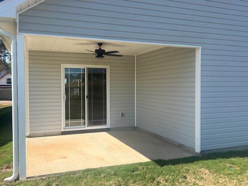 Exterior details and patio area of a home in Cleveland Meadows, Spartanburg (Image 4).