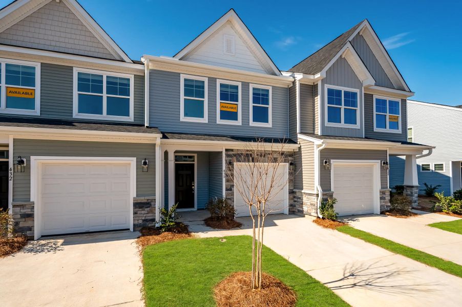 Front exterior of a new home in The Landings at Montague, Goose Creek, SC, highlighting curb appeal (Image 23).