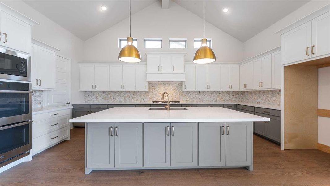 Furnished interior view inside a new home in Terraces 72', Rockwall (Image 11).