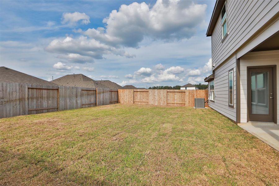 Exterior details and patio area of a home in Cielo, Conroe (Image 2). Exterior details and patio area of a home in Cielo, Conroe (Image 2).
