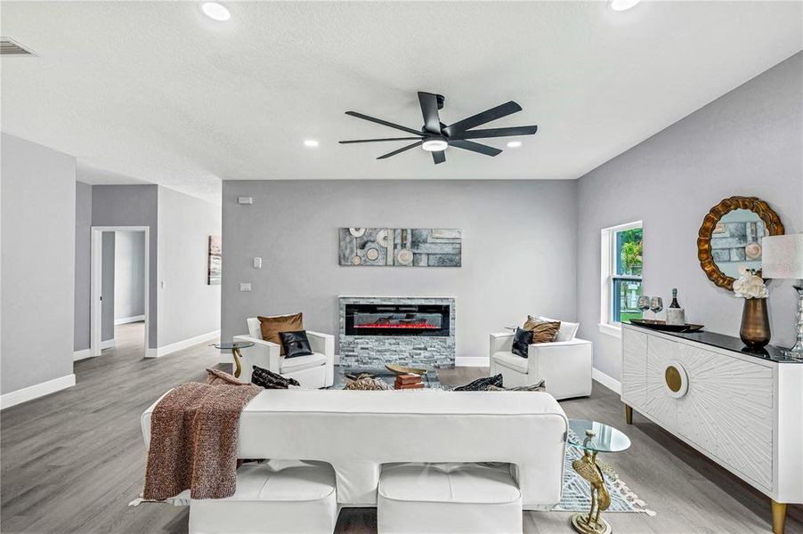 Furnished interior view inside a new home in , Daytona Beach (Image 9). Furnished interior view inside a new home in , Daytona Beach (Image 9).