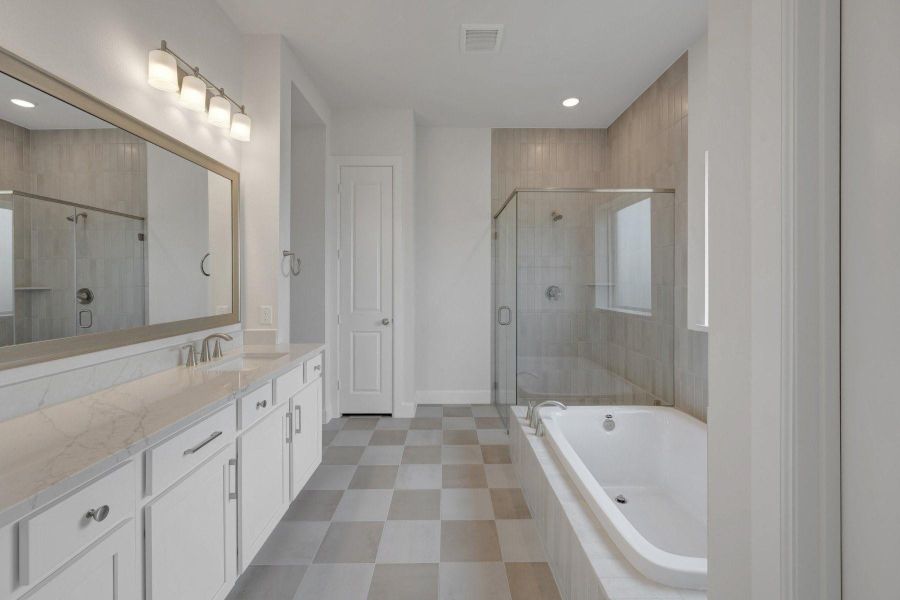 Furnished interior view inside a new home in Brookewater - Ascent Collection, Rosenberg (Image 7).
