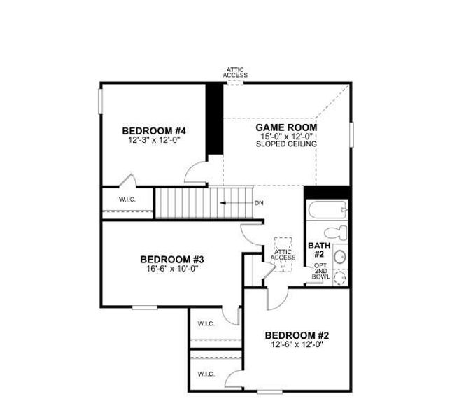 2D floor plan layout of this home in Marvida, Cypress, TX (Image 5). 2D floor plan layout of this home in Marvida, Cypress, TX (Image 5).