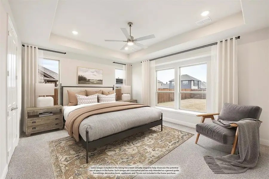 Furnished interior view inside a new home in Sunrise at Garden Valley, Waxahachie (Image 14).