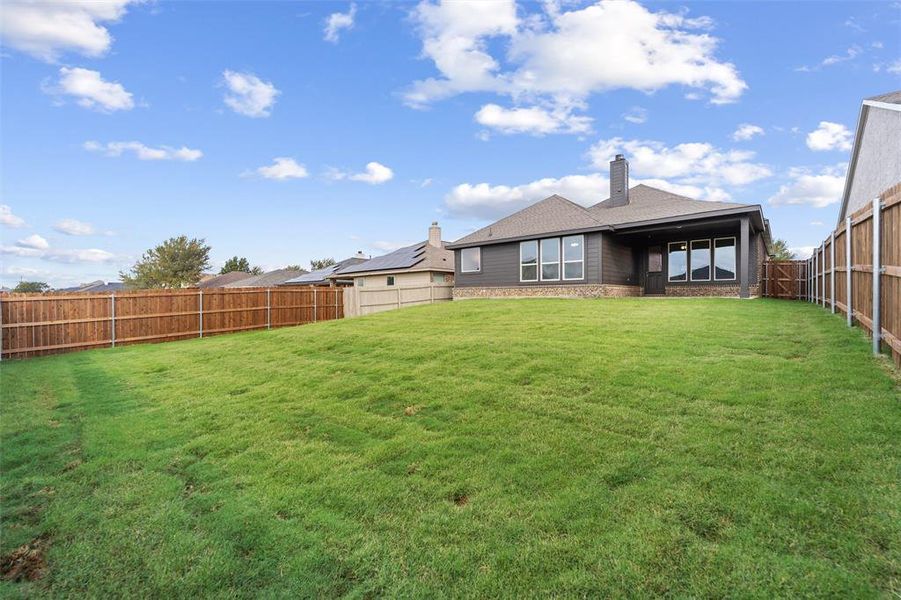 Exterior details and patio area of a home in Liberty Pointe, Gainesville (Image 3). Exterior details and patio area of a home in Liberty Pointe, Gainesville (Image 3).