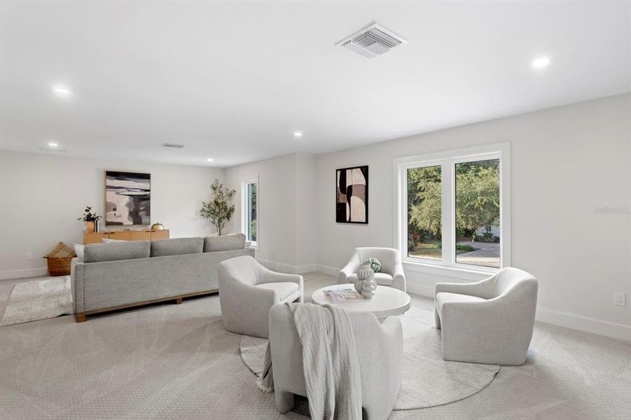 Furnished interior view inside a new home in , Tampa (Image 60). Furnished interior view inside a new home in , Tampa (Image 60).