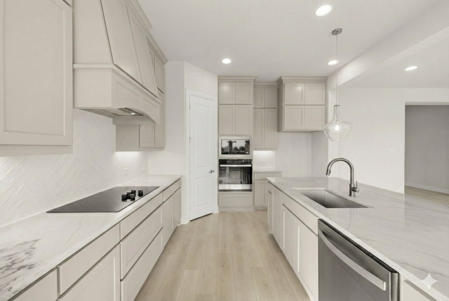Furnished interior view inside a new home in Hayes Crossing, Midlothian (Image 6).