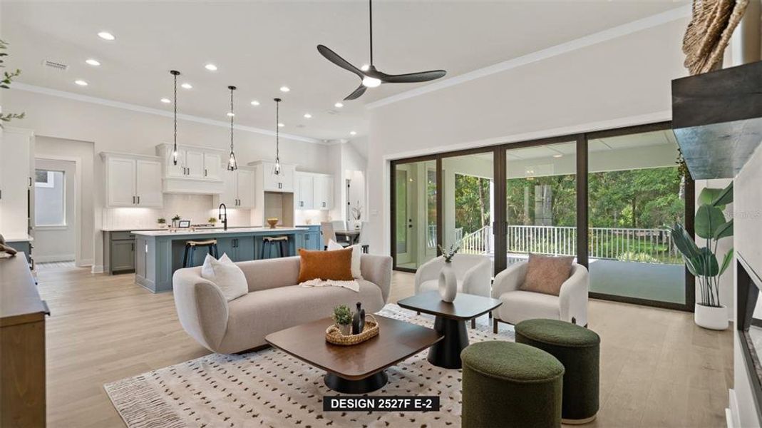 Furnished interior view inside a new home in Southern Hills 65', Brooksville (Image 12).