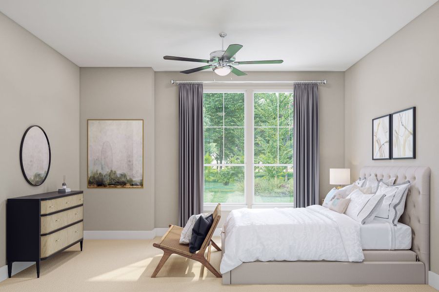 Representative furnished interior of a home built from the Savoy by Tri Pointe Homes in Harvest Green, Richmond (Image 4).