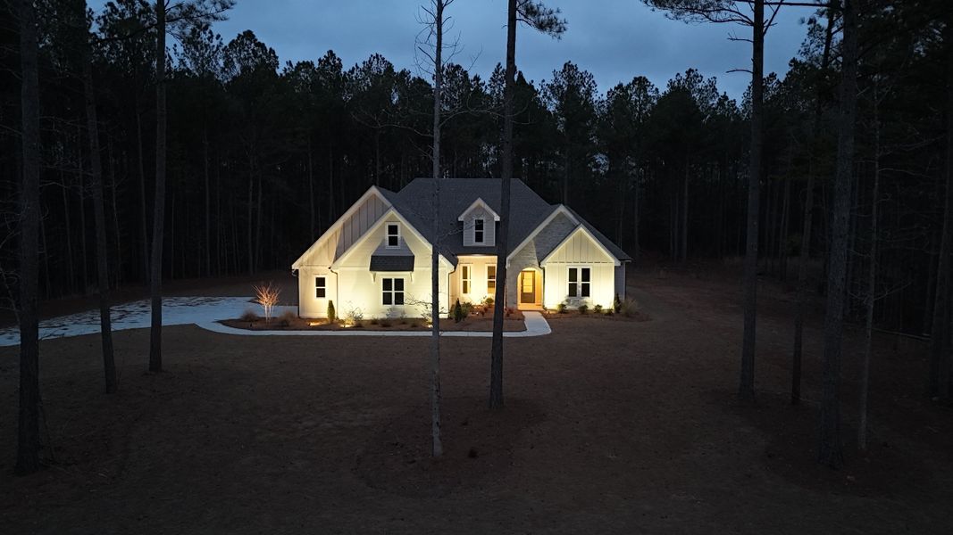 Front exterior of a new home in Flint Farms, Concord, GA, highlighting curb appeal (Image 33).