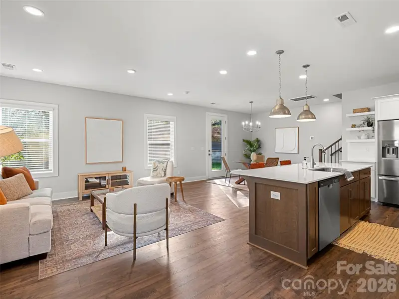 Furnished interior view inside a new home in , Weaverville (Image 9).