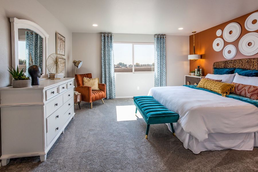 Representative furnished interior of a home built from the Rowling by Hartford Homes in Trailside, Timnath (Image 62).