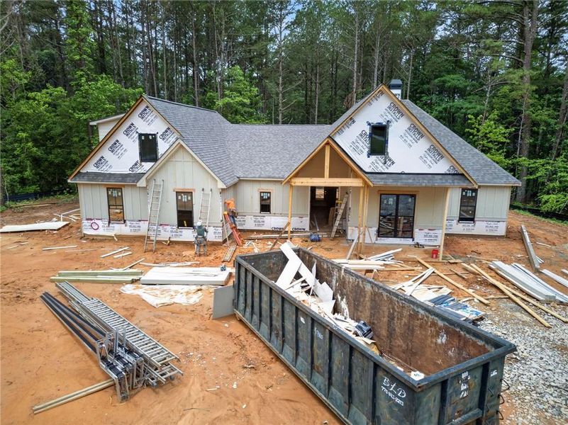 In-progress construction of a new home in , Dallas, GA (Image 9).