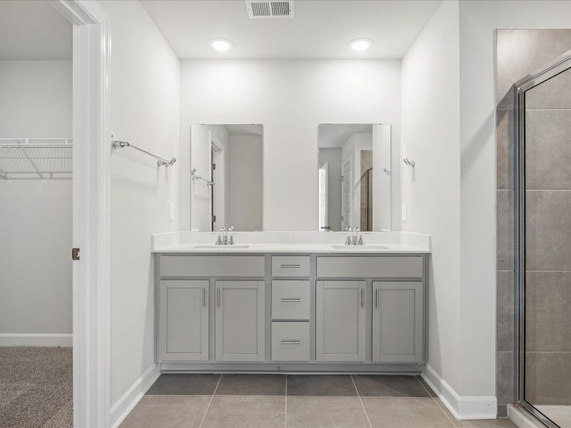 Furnished interior view inside a new home in The Farm at Wells Creek - Heritage Collection, Gray Court (Image 8).