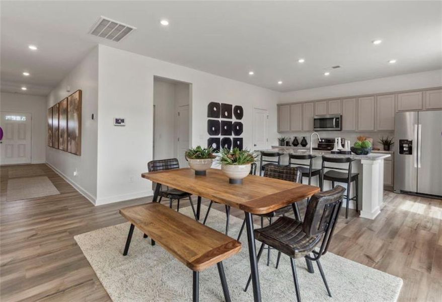 Furnished interior view inside a new home in Reserve at Gum Springs, Jefferson (Image 8).