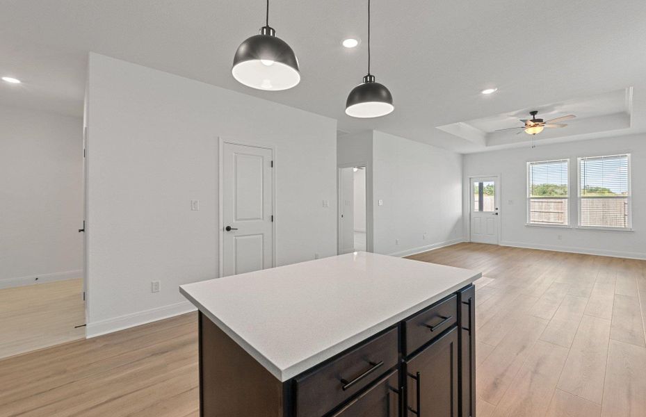 Furnished interior view inside a new home in Patterson Ranch, Georgetown (Image 3).