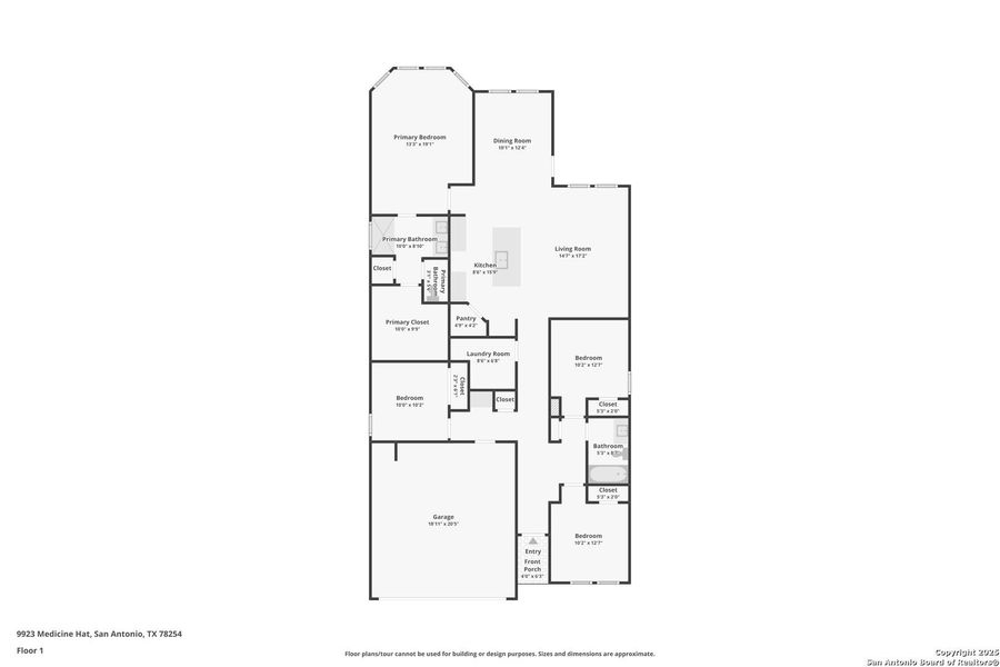 2D floor plan layout of this home in Kallison Ranch, San Antonio, TX (Image 3). 2D floor plan layout of this home in Kallison Ranch, San Antonio, TX (Image 3).