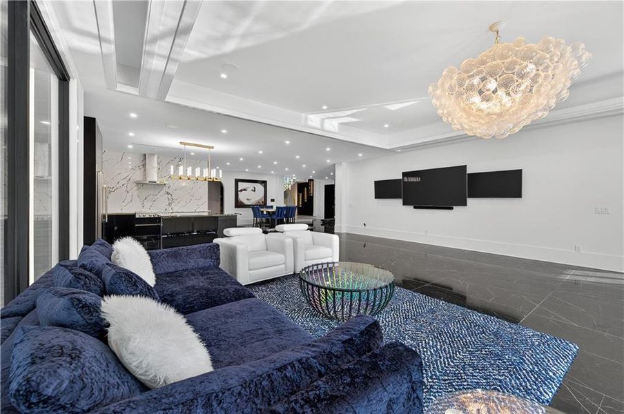 Furnished interior view inside a new home in , Suwanee (Image 10).