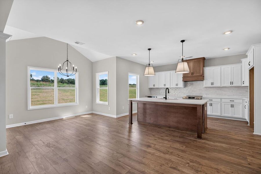 Furnished interior view inside a new home in Blackwelder Bluff, Bowdon (Image 11).