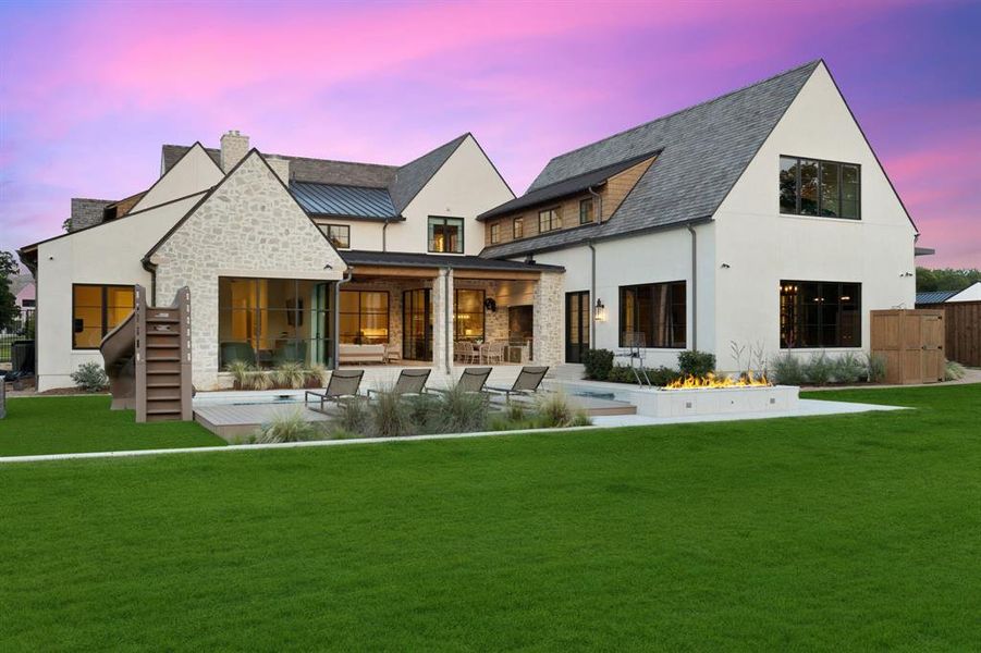 Front exterior of a new home in , Southlake, TX, highlighting curb appeal (Image 21).