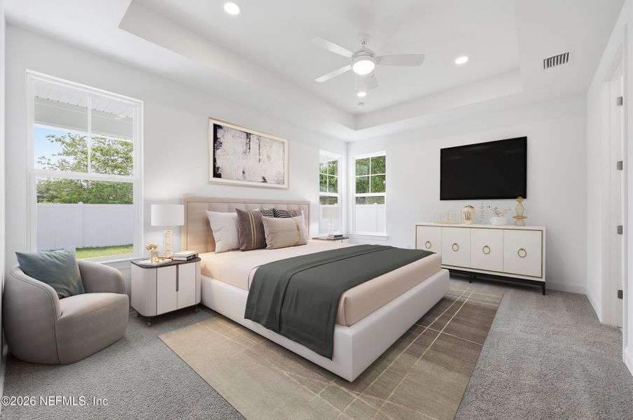 Furnished interior view inside a new home in Palm Coast Homes, Palm Coast (Image 16).