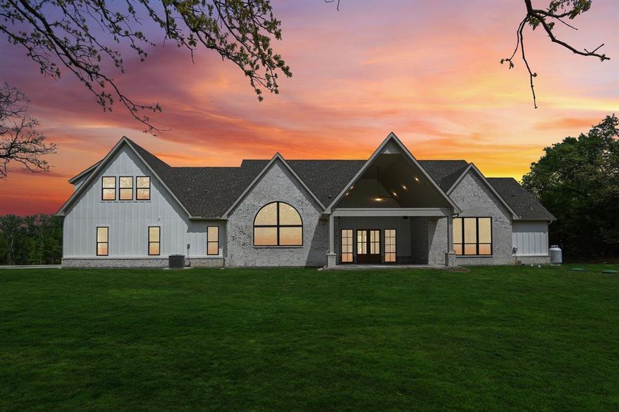 Front exterior of a new home in , Burleson, TX, highlighting curb appeal (Image 26).