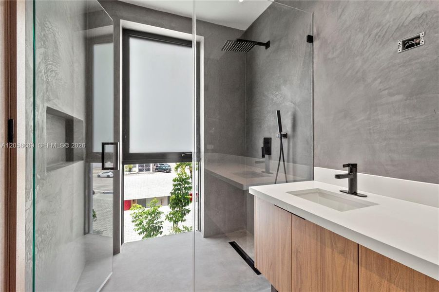 Furnished interior view inside a new home in , Miami (Image 13).