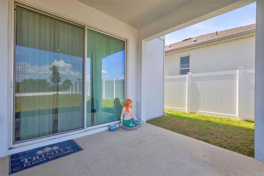 Exterior details and patio area of a home in , Howey-in-the-Hills (Image 22).