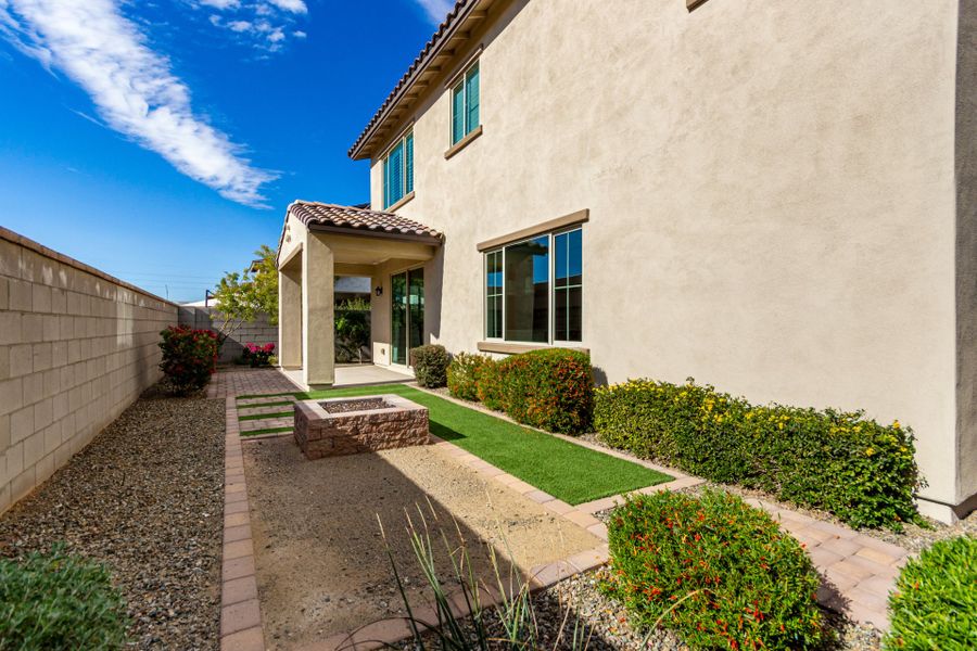 Exterior details and patio area of a home in Eastmark, Mesa (Image 3).