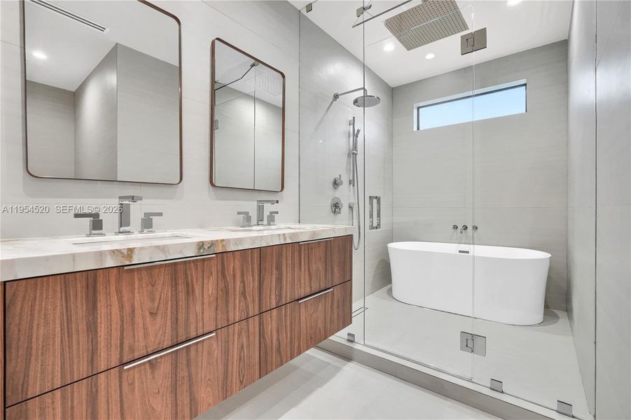 Furnished interior view inside a new home in , Miami (Image 6).