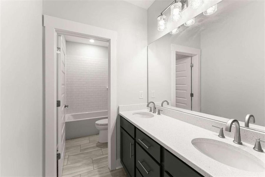 Furnished interior view inside a new home in , Clarkesville (Image 5).