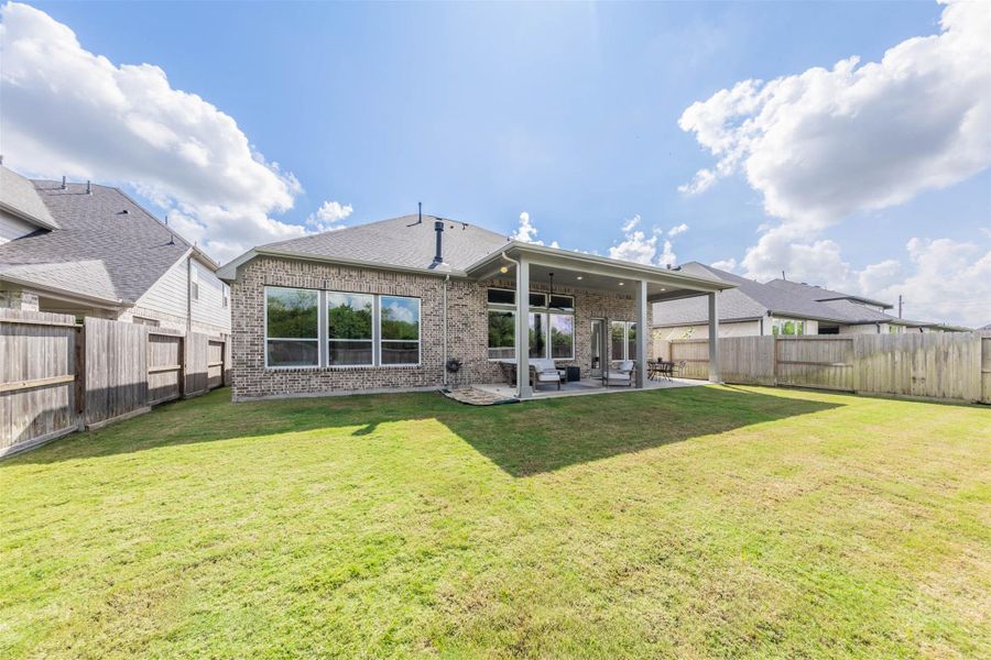 Expansive backyard offers exceptional space for outdoor recreation, entertaining and enjoying the beautiful Texas weather. Its desirable greenbelt setting provides a lush backdrop and added privacy. Expansive backyard offers exceptional space for outdoor recreation, entertaining and enjoying the beautiful Texas weather. Its desirable greenbelt setting provides a lush backdrop and added privacy.