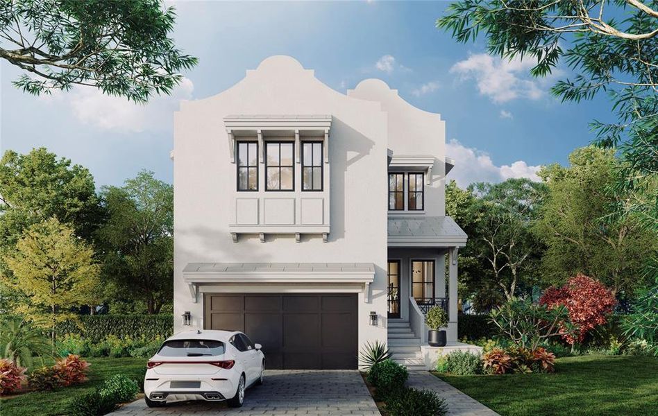 Front exterior of a new home in , Tampa, FL, highlighting curb appeal (Image 2).