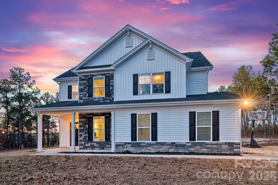 Front exterior of a new home in , Kershaw, SC, highlighting curb appeal (Image 25).