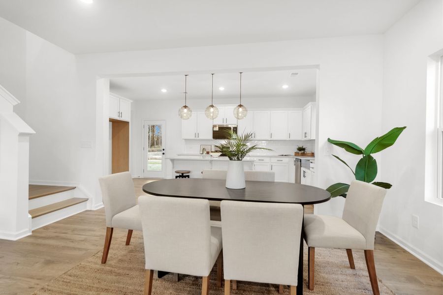 Furnished interior view inside a new home in Homecoming, Ravenel (Image 8).