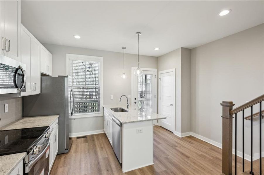 Furnished interior view inside a new home in Avenue at Oakland City, Atlanta (Image 5).
