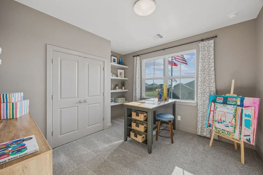 Representative furnished interior of a home built from the Dayton 50' by Chesmar Homes in Las Lomas, Forney (Image 35).