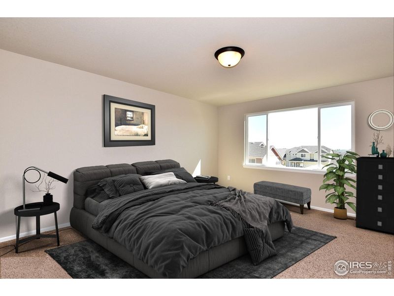 Furnished interior view inside a new home in Union Colony West, Greeley (Image 4).