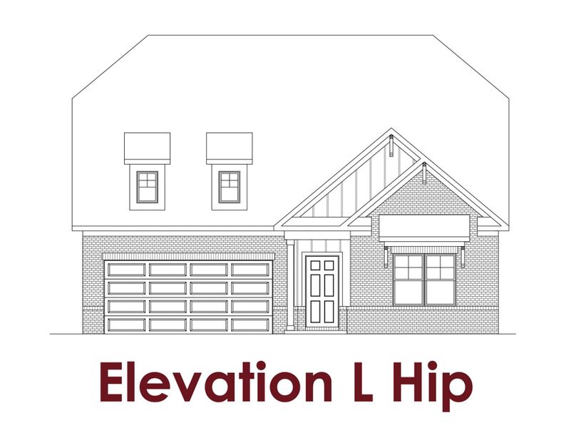 Representative rendering of the exterior for the Bluff                                                                Primary Suite on Main by Chafin Communities (Image 6).