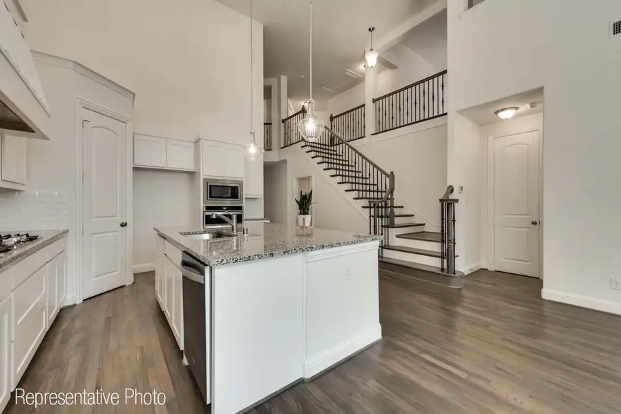 Representative furnished interior of a home built from the Charleston II by Grand Homes in Grand Oaks, Celina (Image 6).