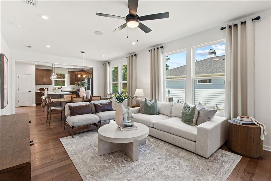 Furnished interior view inside a new home in Del Webb at Lake Oconee, Greensboro (Image 6).