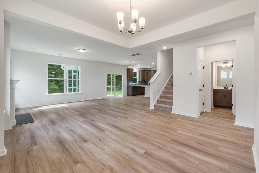 Spacious, unfurnished interior of a new home in Oakley Pointe, Moncks Corner (Image 16). Spacious, unfurnished interior of a new home in Oakley Pointe, Moncks Corner (Image 16).