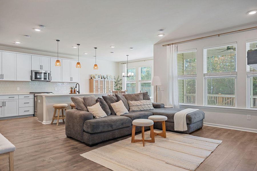Furnished interior view inside a new home in Jasmine Point at Lakes of Cane Bay, Summerville (Image 40).