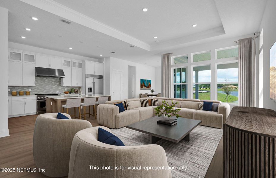 Furnished interior view inside a new home in Del Webb Saint Johns, St. Johns (Image 3).