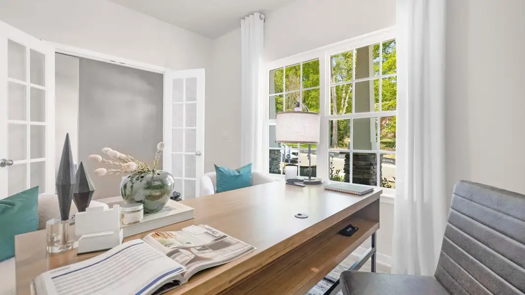 Furnished interior view inside a new home in Reedy Creek Preserve, Charlotte (Image 28).