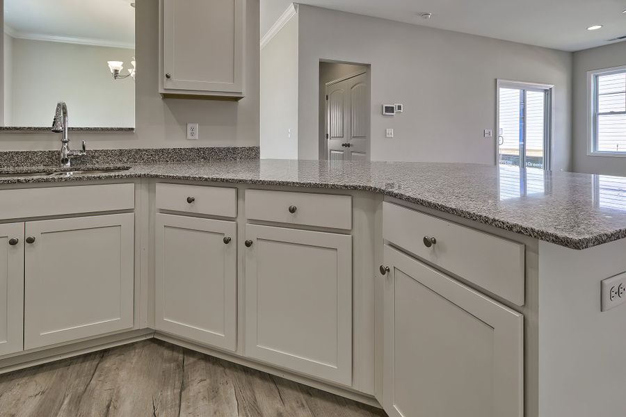Representative furnished interior of a home built from the Sabel II by Great Southern Homes in Cottages at Roofs Pond, West Columbia (Image 11).