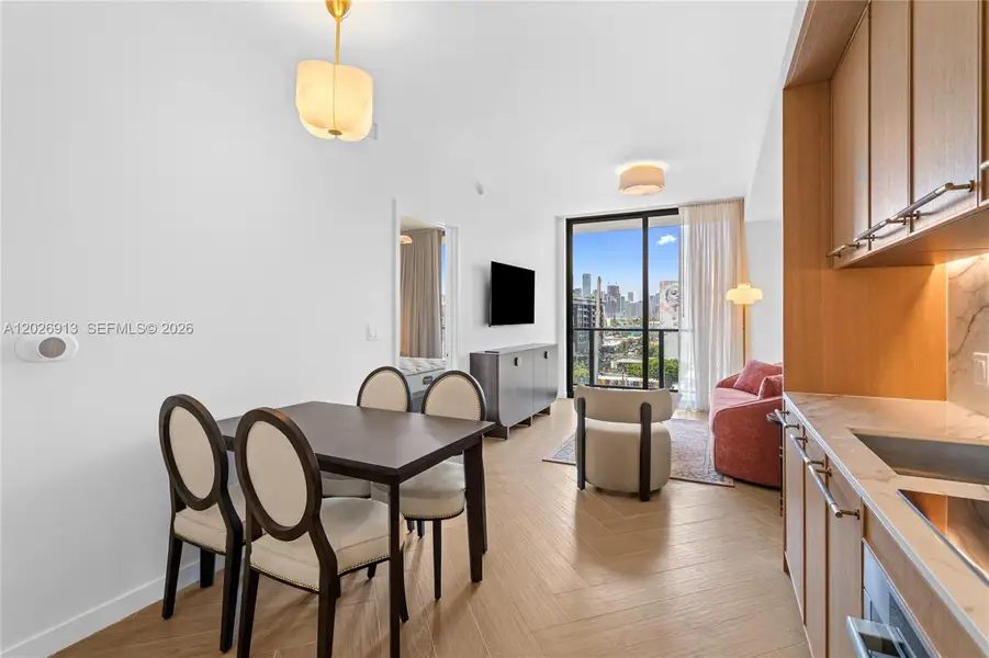Furnished interior view inside a new home in , Miami (Image 13).